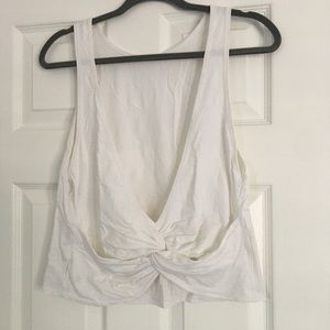 White Lululemon Tie Tank